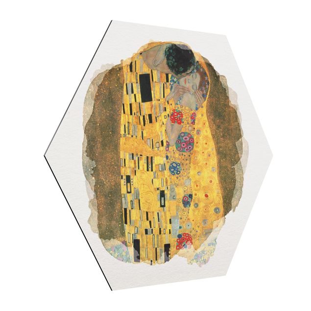 Bilder für die Wand Wasserfarben - Gustav Klimt - Der Kuss