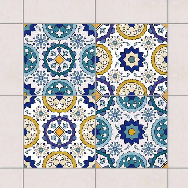 Fliesenfolie Muster 4 Portugiesische Azulejo Fliesen