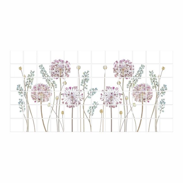 Fliesenbild - Allium Illustration