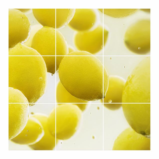 Fliesenbild - Zitronen im Wasser