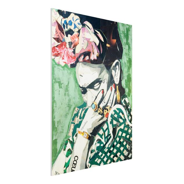 Bilder auf Hartschaumplatte Frida Kahlo - Collage No.3