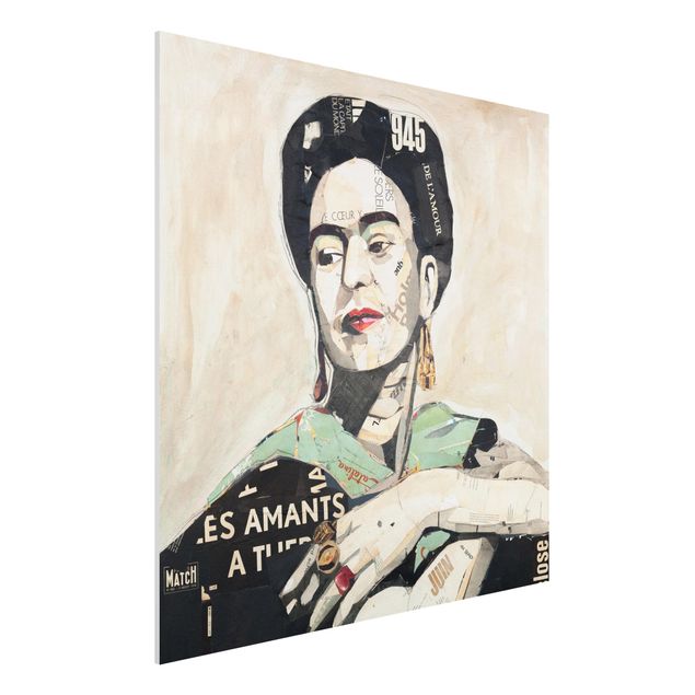 Bilder auf Hartschaumplatte Frida Kahlo - Collage No.4