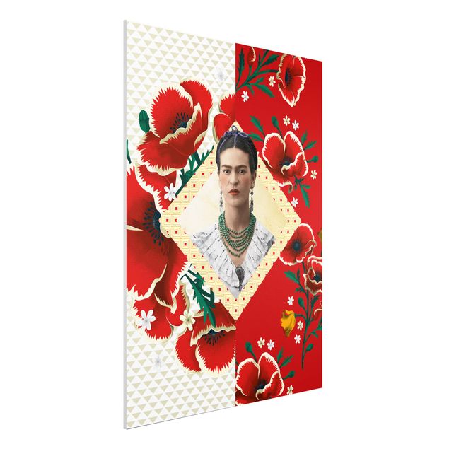 Foto auf Hartschaumplatte Frida Kahlo - Mohnblüten