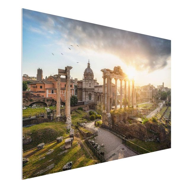 Foto auf Hartschaumplatte Forum Romanum bei Sonnenaufgang