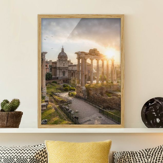 Bilder für die Wand Forum Romanum bei Sonnenaufgang