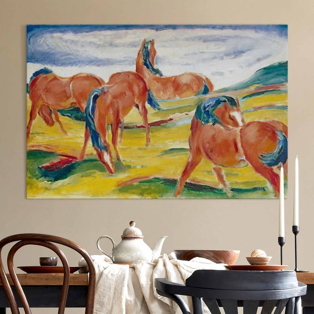 Bilder Expressionismus Franz Marc - Weidende Pferde