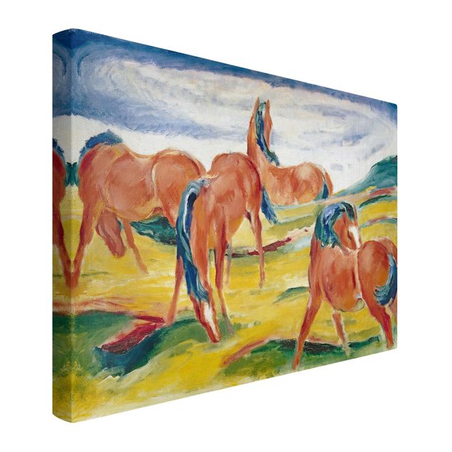 Schöne Wandbilder Franz Marc - Weidende Pferde
