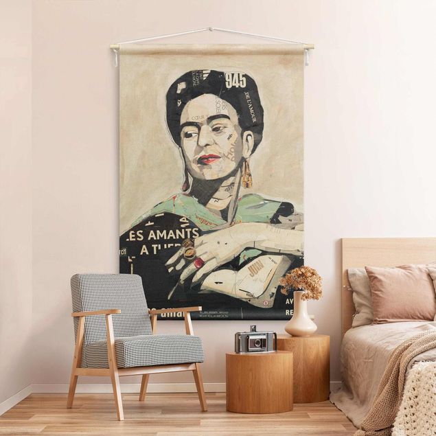 Wandbehang XXL Frida Kahlo - Collage No.4