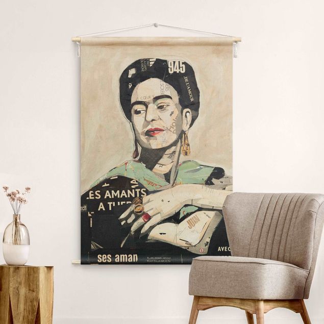 Wandtuch Kunst Frida Kahlo - Collage No.4
