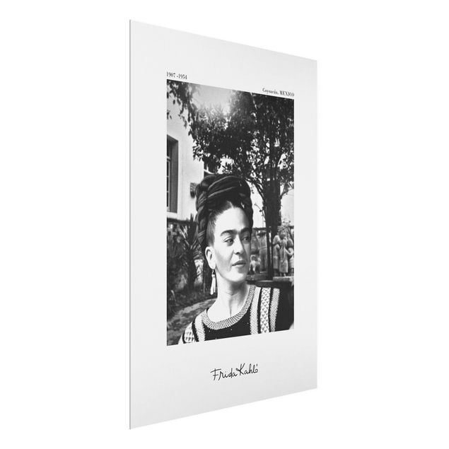 Bilder für die Wand Frida Kahlo Foto Portrait im Garten