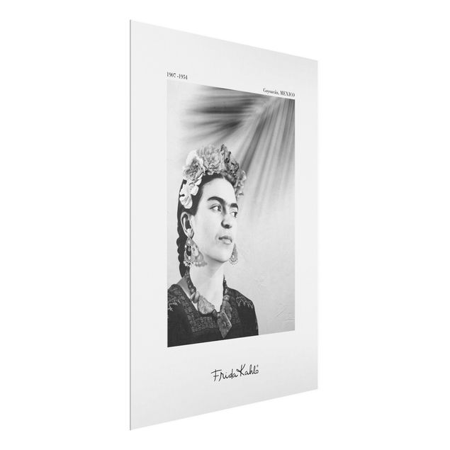 Schöne Wandbilder Frida Kahlo Portrait mit Schmuck