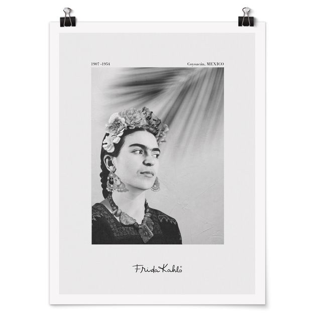 Poster kaufen Frida Kahlo Portrait mit Schmuck