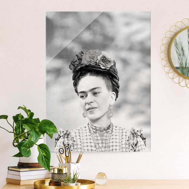 Glasbilder XXL Frida Kahlo Portrait