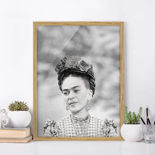 Kunstdrucke mit Rahmen Frida Kahlo Portrait