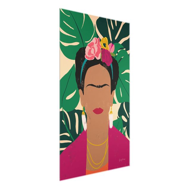 Wandbilder Frida tropische Collage