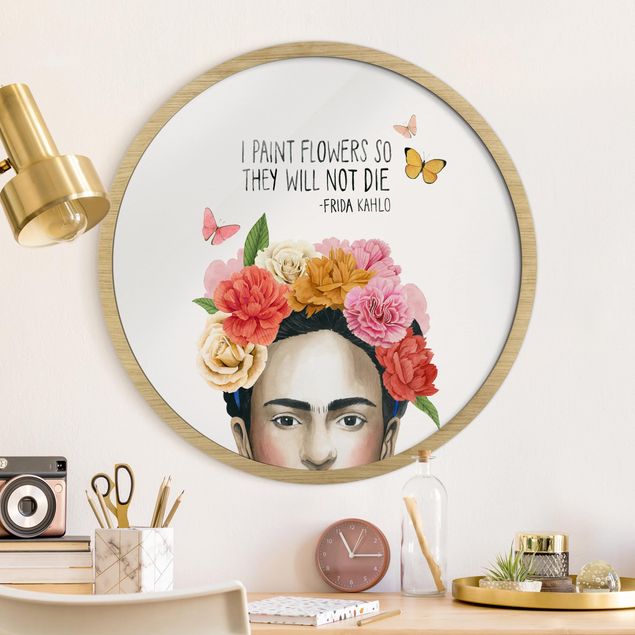 Bild rund Fridas Gedanken - Blumen