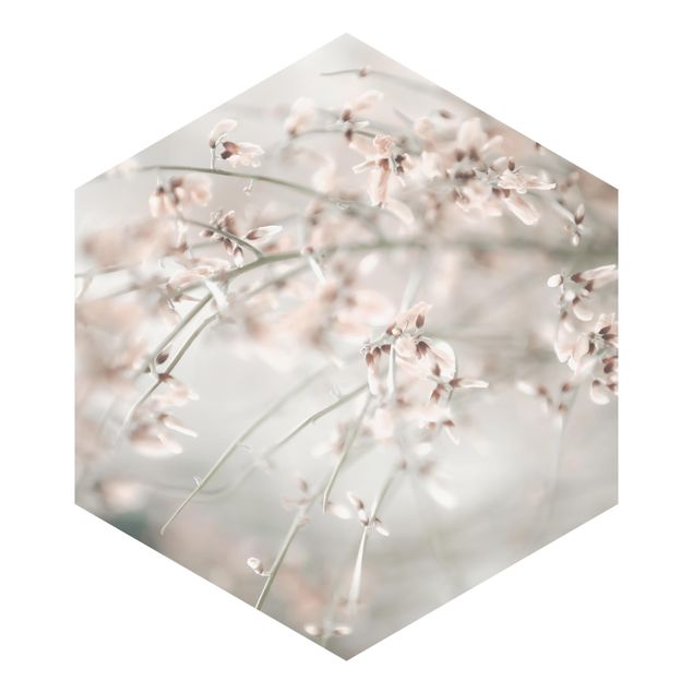 Hexagon Mustertapete selbstklebend - Für immer Frühling