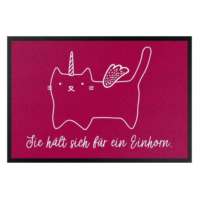 Teppiche Einhorn-Katze