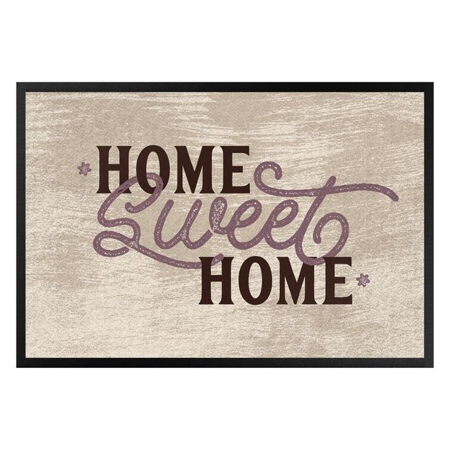 Home sweet home shabby white Fußmatte
