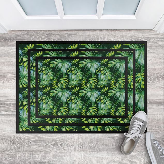 Fußmatten Haustür Jungle Pattern
