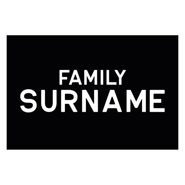Fußmatte personalisiert Family Surname