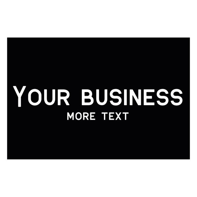 Personalisierte Fußmatte Your Business