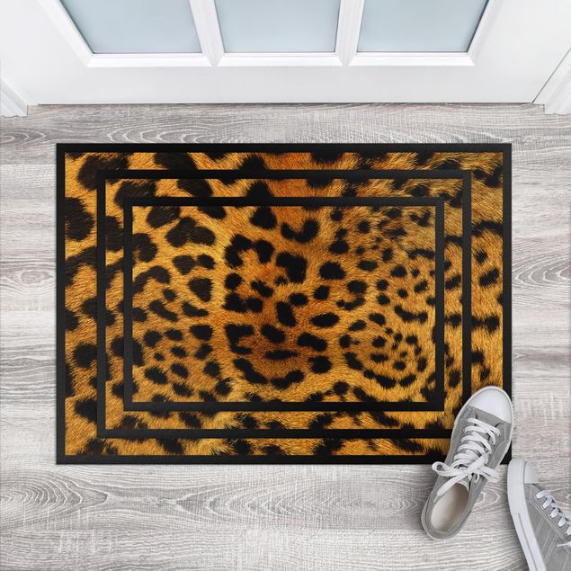 Haustür Fußmatten Servalkatzenfell