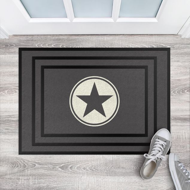 Fußmatten Haustür Stern Symbol