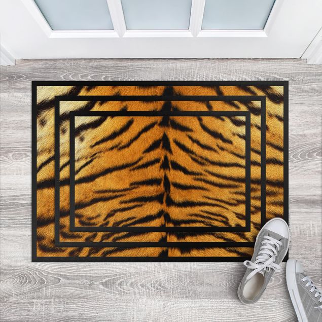 Haustür Fußmatten Tigerfell
