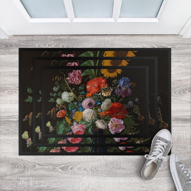 Fußmatten Haustür außen Jan Davidsz de Heem - Glasvase mit Blumen