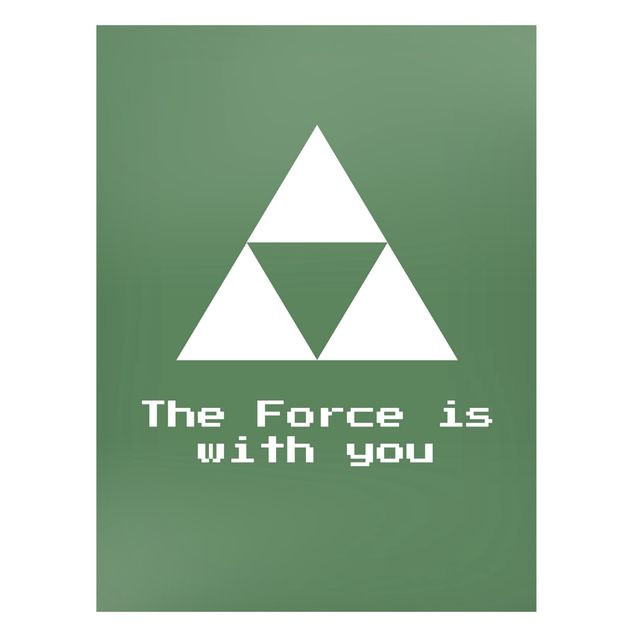 Magnettafel schwarz Gaming Symbol The Force is with You