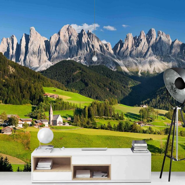 Fototapete - Geislerspitzen in Südtirol