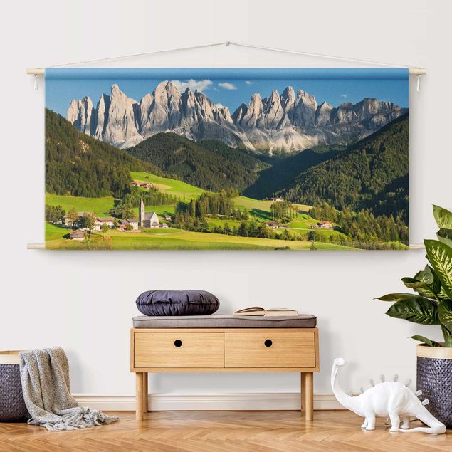 Wandbehang modern Geislerspitzen in Südtirol