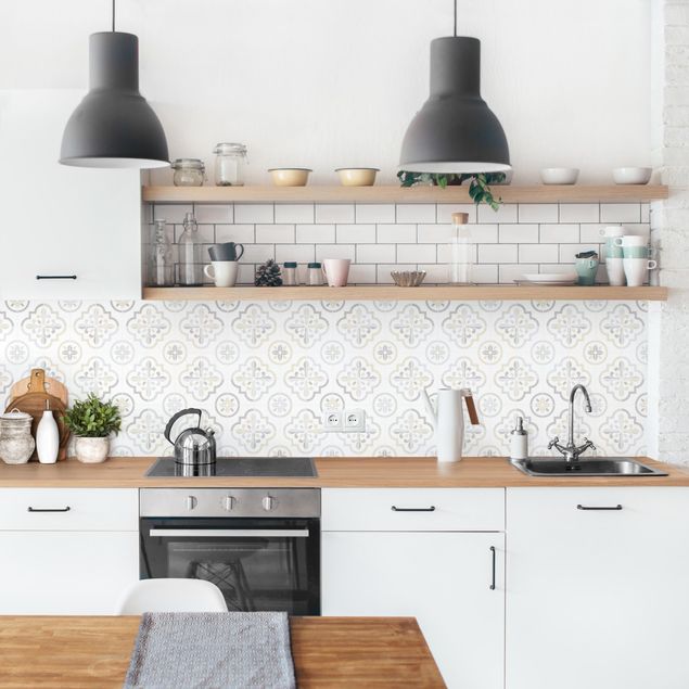 Küchenrückwand abstrakt Geometrische Fliesen - Asti