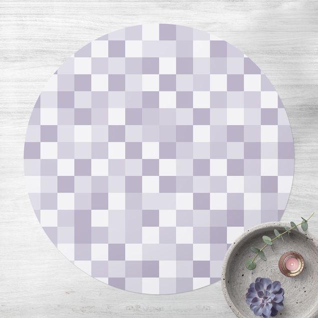 Teppiche Geometrisches Muster Mosaik Flieder
