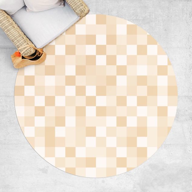 Teppiche Geometrisches Muster Mosaik Gelb