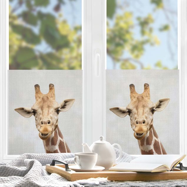 Fensterbilder XXL Giraffe Gundel