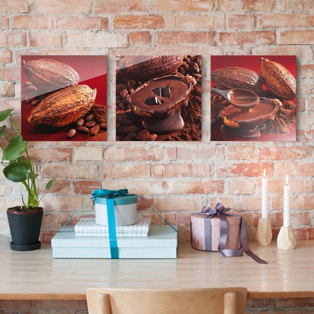 Schöne Wandbilder Kakaobohnen