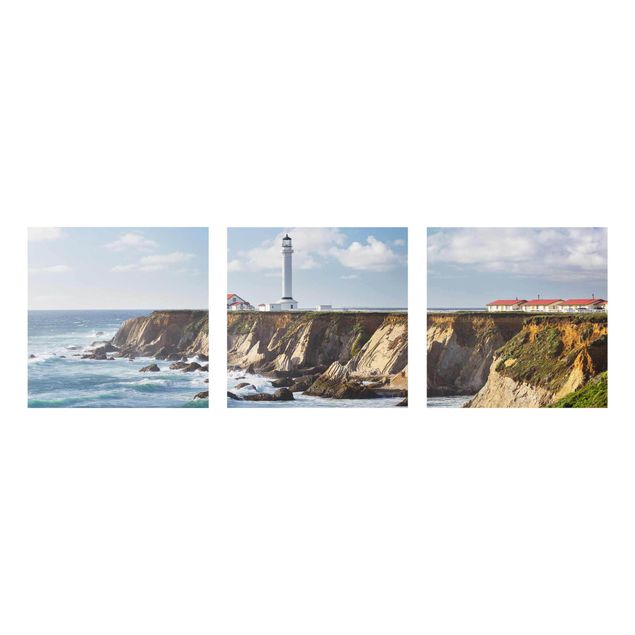 Natur Glasbilder Point Arena Lighthouse Kalifornien