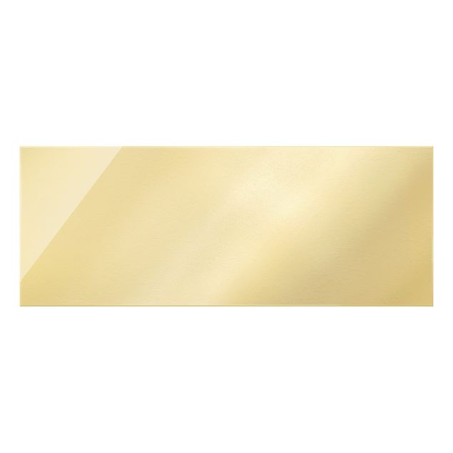 Glasbild - Gold - Panorama 5:2