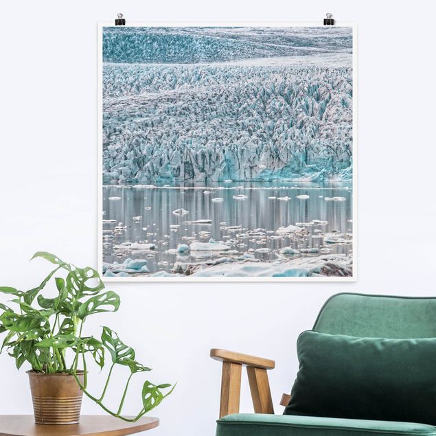 Natur Poster Gletscher auf Island