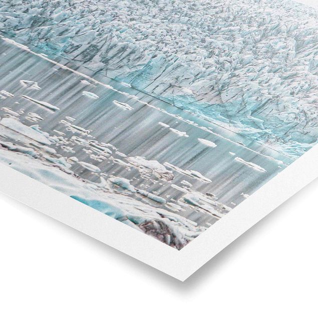 Poster - Gletscher auf Island - Quadrat 1:1