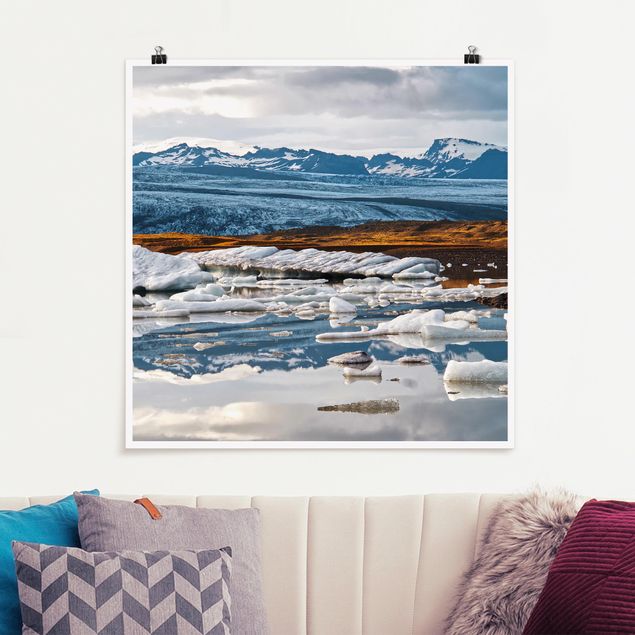 Natur Poster Gletscherlagune