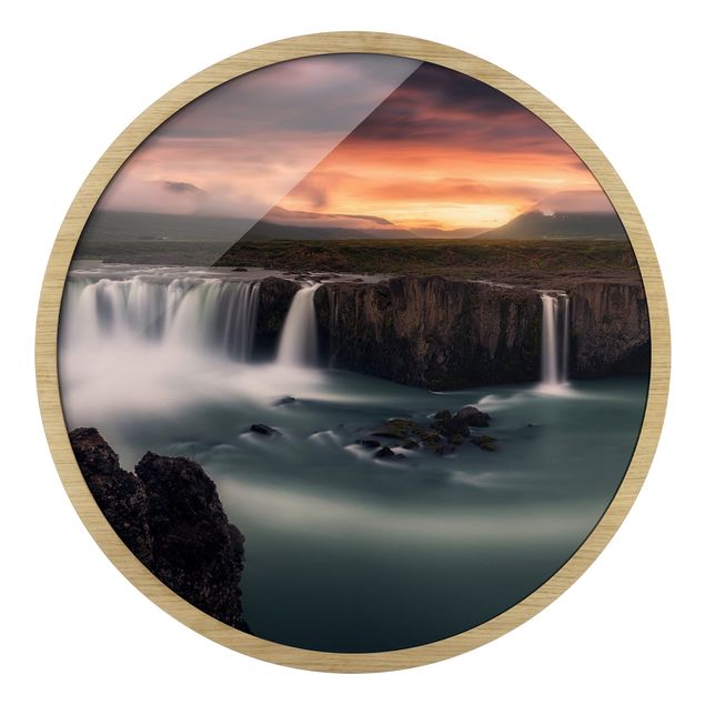Gerahmte Bilder Goðafoss Wasserfall in Island