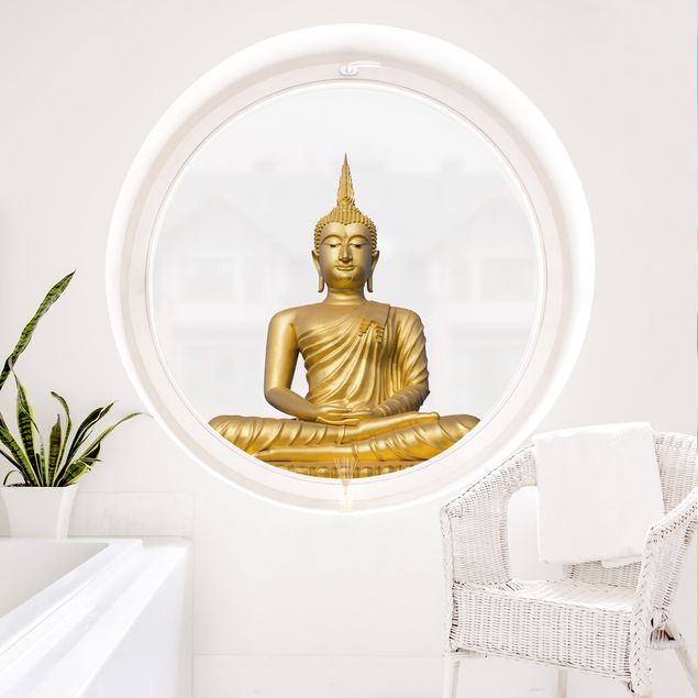 Fensterfolie Gold Goldener Buddha