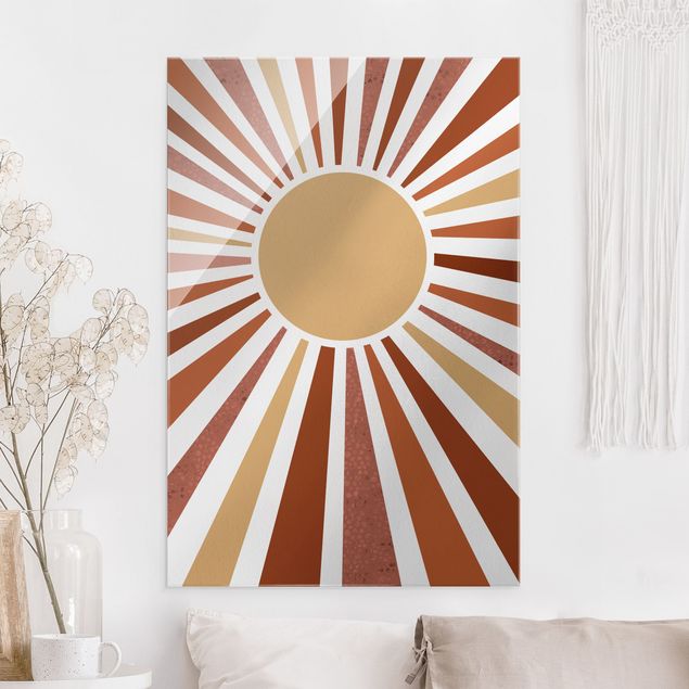 Wandbilder abstrakt Goldener Sonnenschein