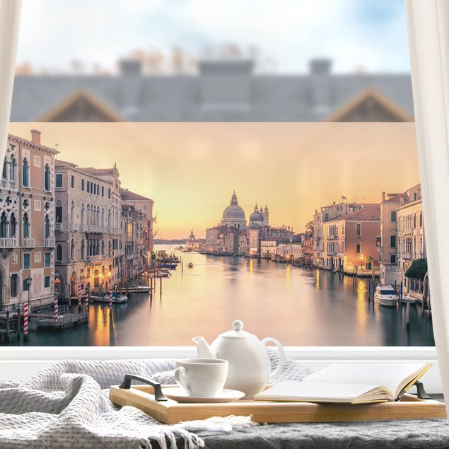 Fensterbilder Landschaft Goldenes Venedig