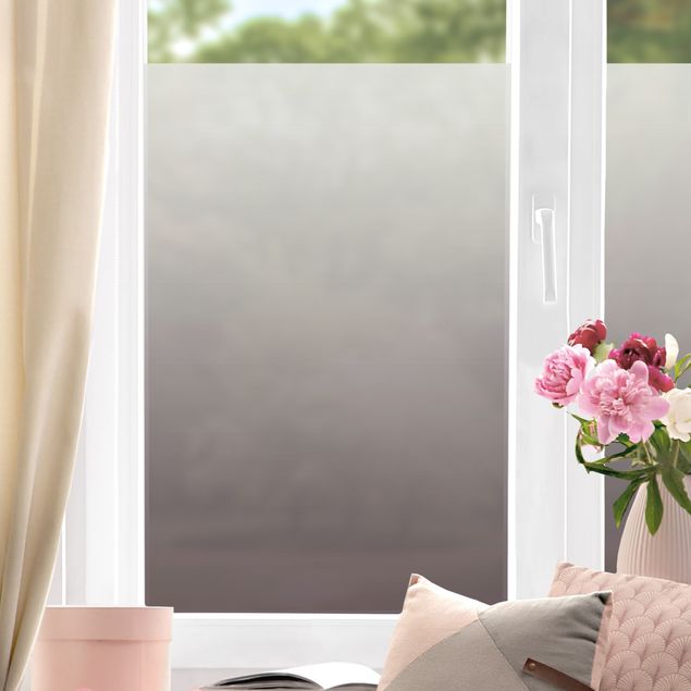 Fensterfolie Farbig Grau-Lila Farbverlauf