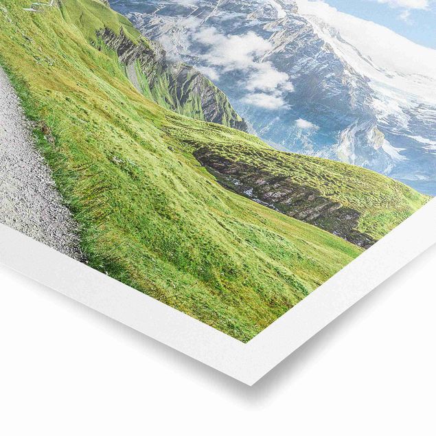 Poster - Grindelwald Panorama - Quadrat 1:1