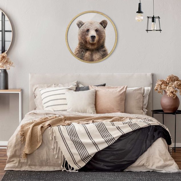 Schöne Wandbilder Grizzlybär Gustel